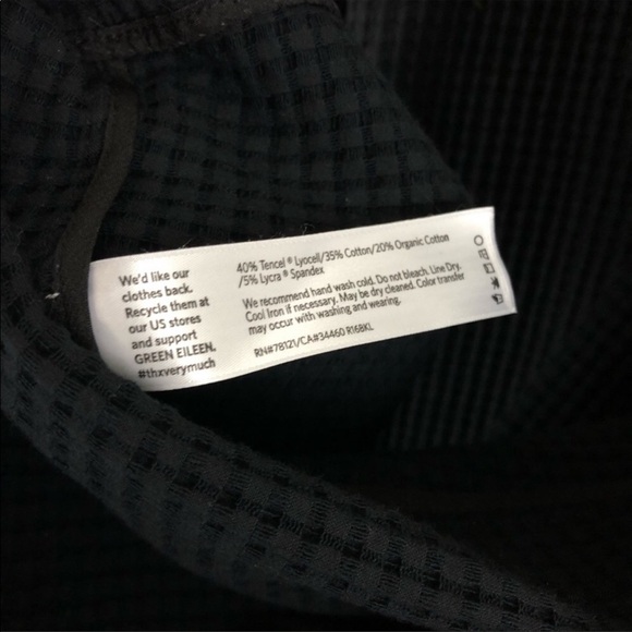EILEEN FISHER Black High Collar Long Jacket XS - Picture 8 of 8